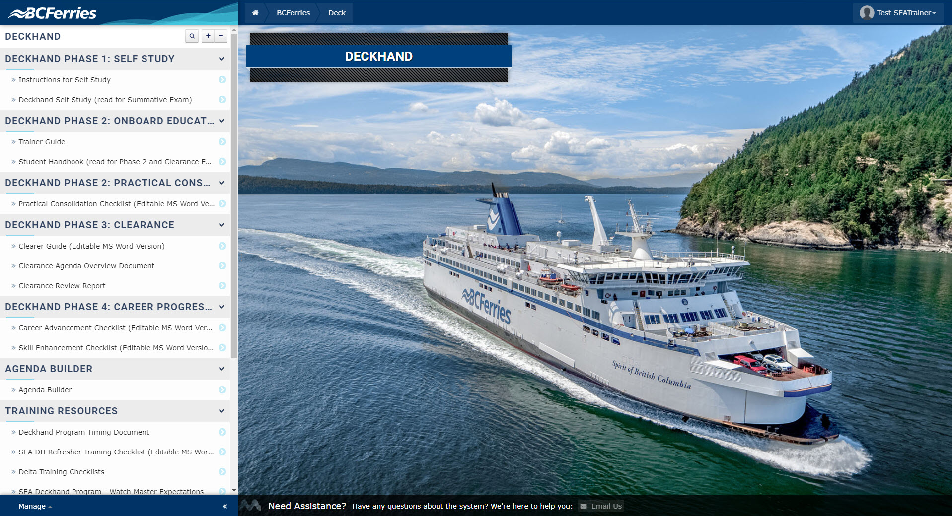 SEA-LMS-Deckhand-Homepage