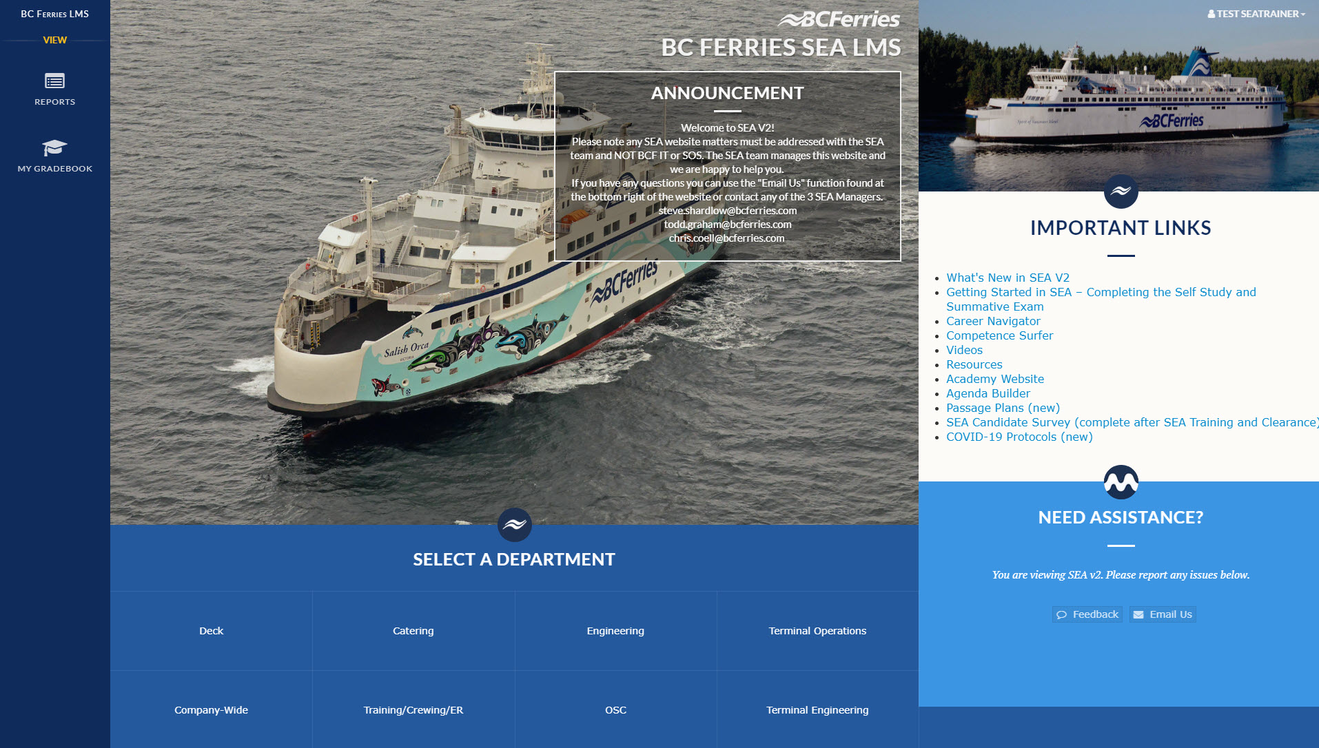 SEA-LMS-Homepage